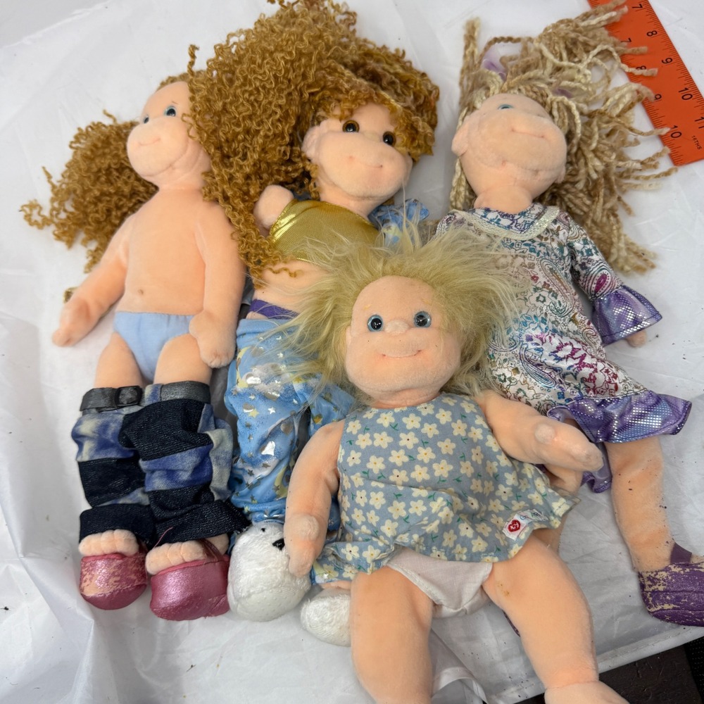 Ty Beanie Boppers Plush Doll Lot of 4 Angel Sassy Sarah Pretty Patty 12 Inch